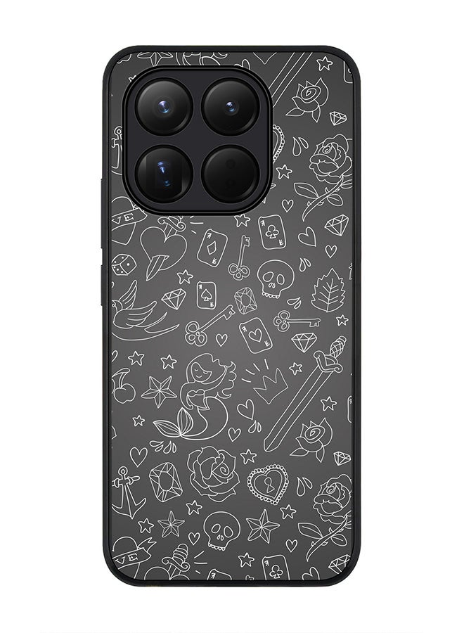 For Xiaomi 15T Case,Slim fit Camera Protection, Shockproof Thin Phone cover  - Doodles